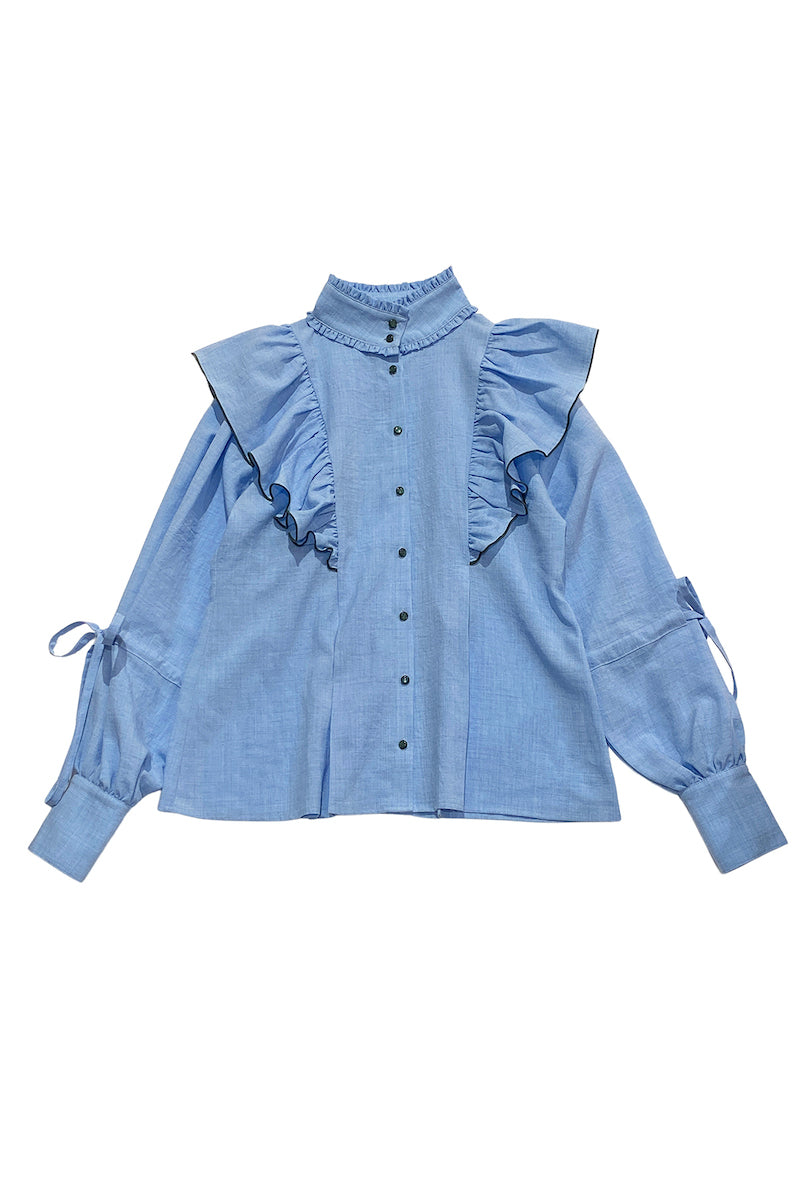 Melting Sunshine Shirt Blouse / Blue