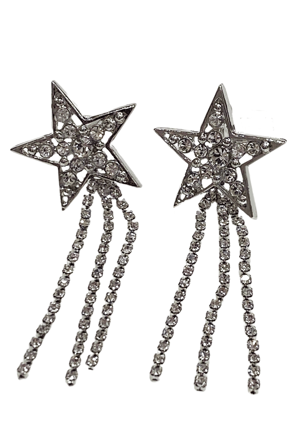 Birthday Shooting Star Earring / Silver