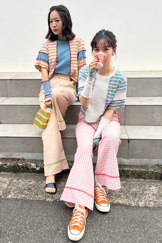 【Set】Savor The Moment Gingam Set / Green