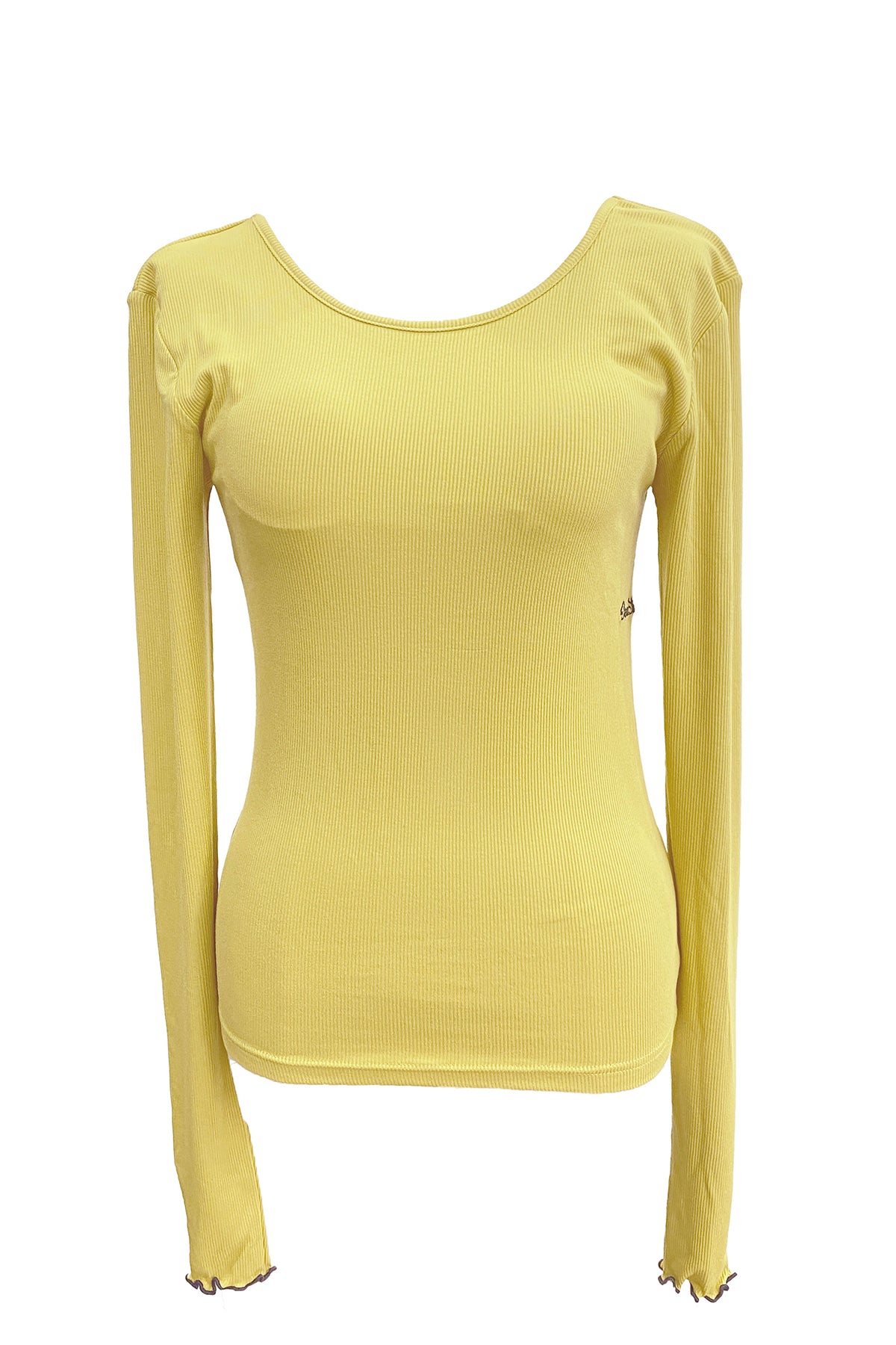 SISTERS Bra Cup Long Sleeve Tops / Yellow