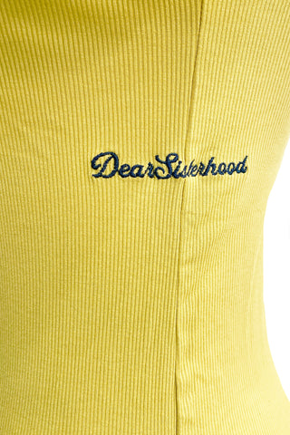 SISTERS Bra Cup Long Sleeve Tops / Yellow