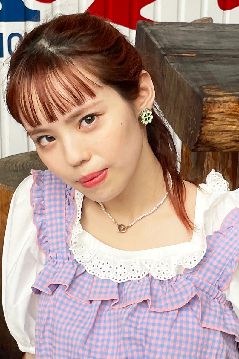 Good Luck Clover Earring / Silver