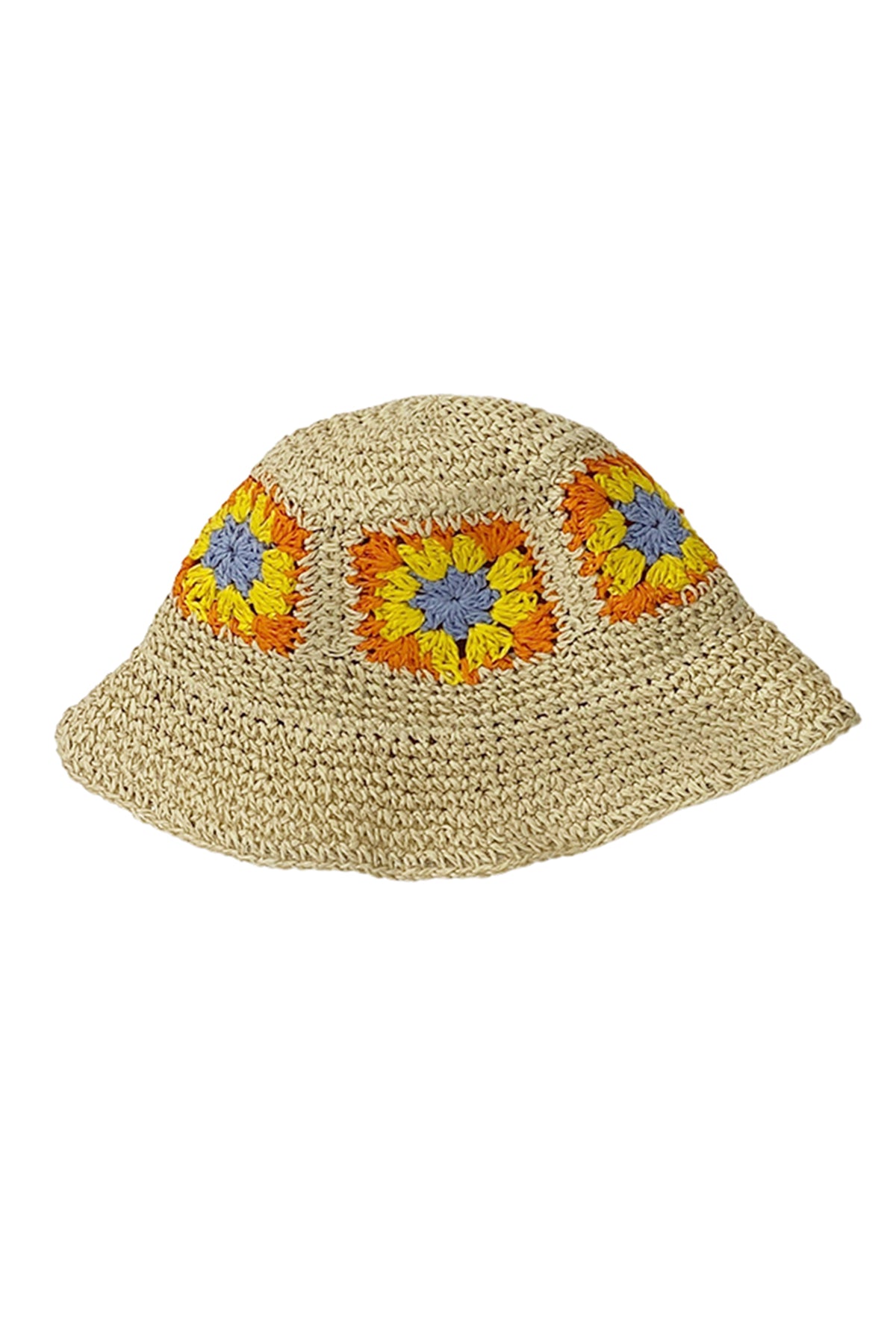 Flower Straw Hat / Beige