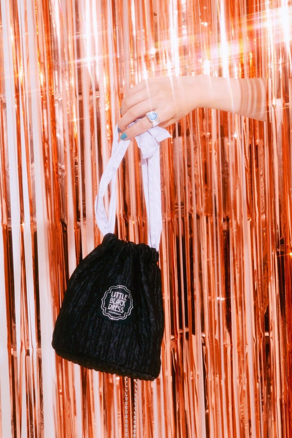 Birthday Big Ribbon Bag / Black