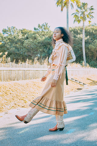 Melting Sunshine Shirt Blouse / Orange